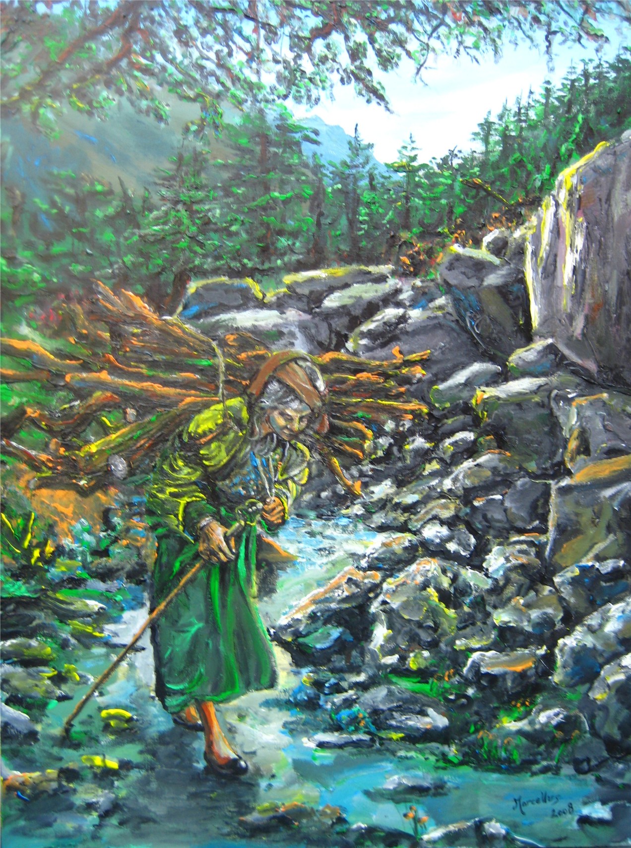 Frau_bringt_Feuerholz